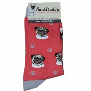 SOCK DADDY PUG CREW SOCKS -  NWT